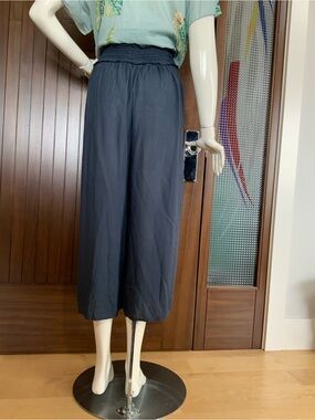 WILFRED Summer Pants, High Waist, Wide Leg, Cropped Sz M